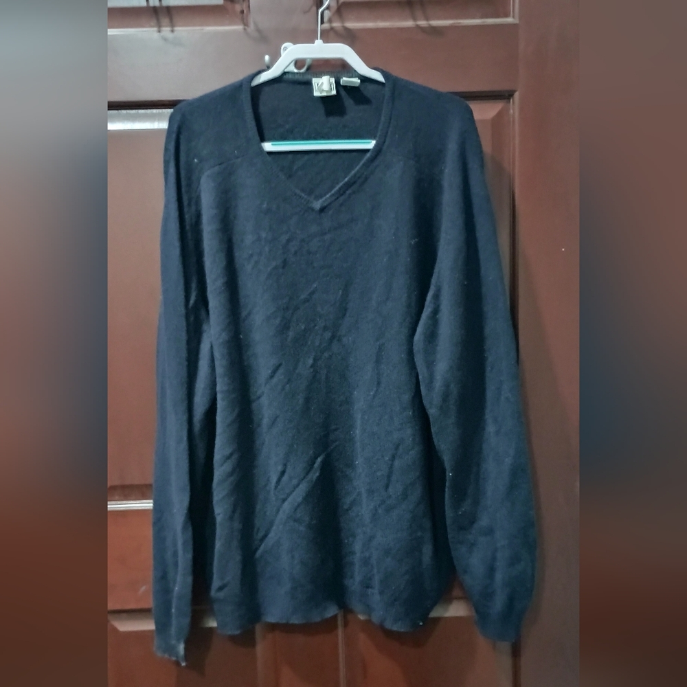 Field Gear 100% Cashmere Dark Blue Sweater Size XXLT